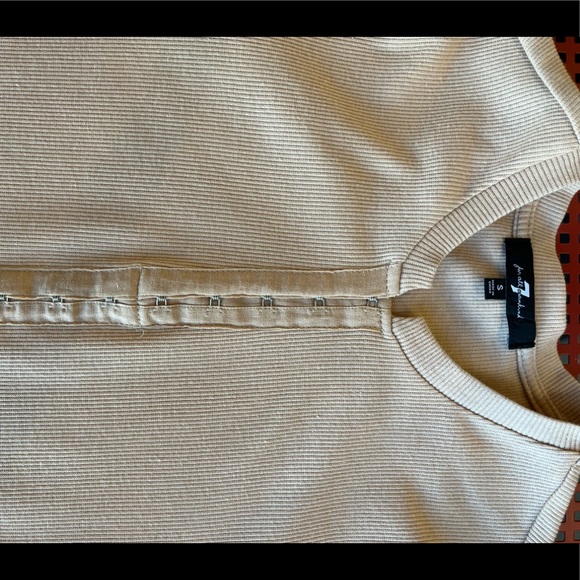 7 for All Mankind fitted, long sleeve shirt size small - Picture 2 of 3